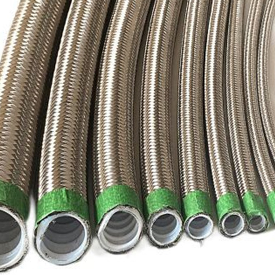 、Stainless steel braided corrugated teflon hose