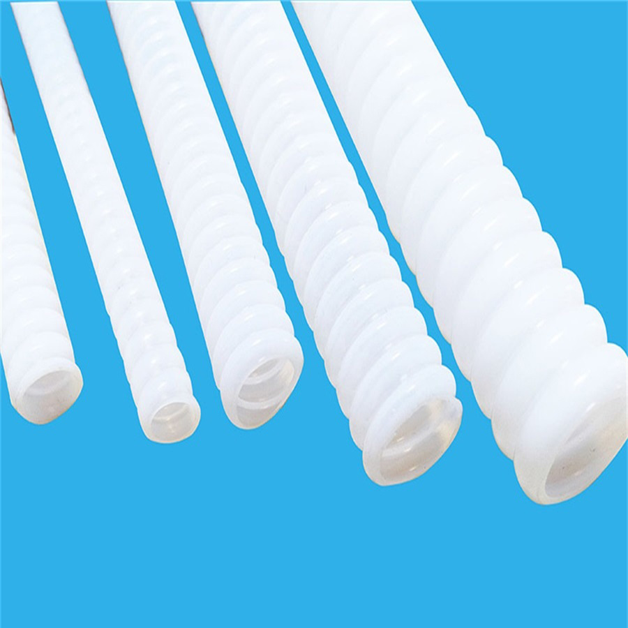 Milky teflon corrugated hose